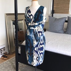Altuzarra blue ikat dress